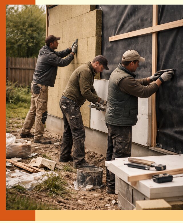 Утепление дачного дома под ключ в Борзе