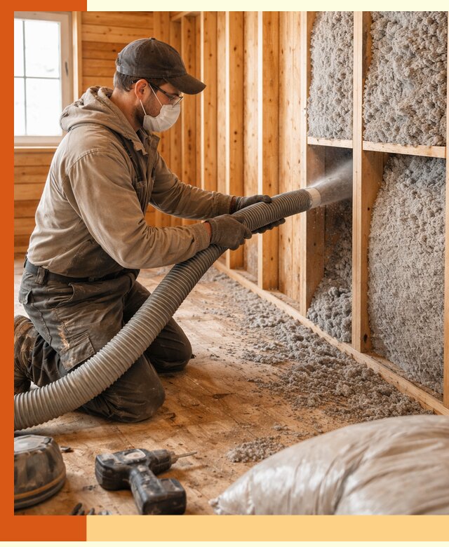 Утепление дачного дома эковатой в Борзе — быстро и надёжно