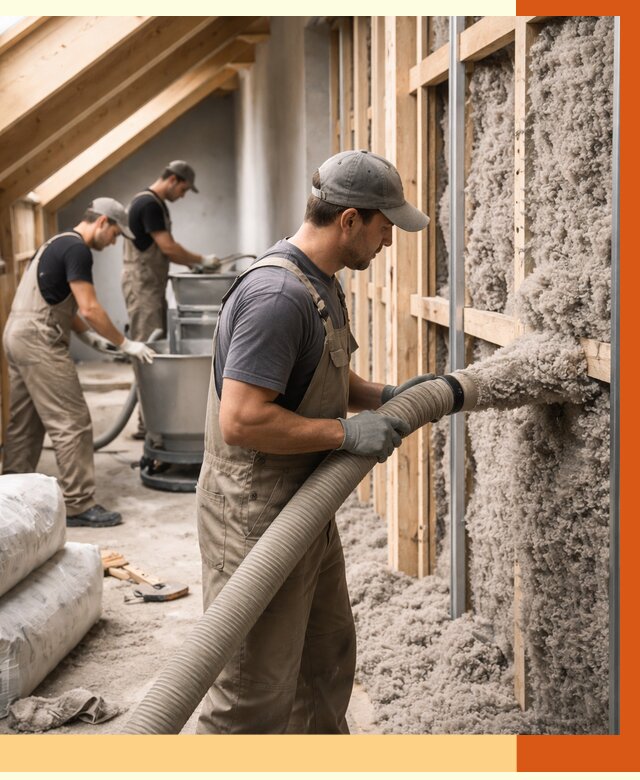 Утепление таунхауса эковатой в Борзе от 2266 руб./м² — монтаж и задувка | ТепломастерБря