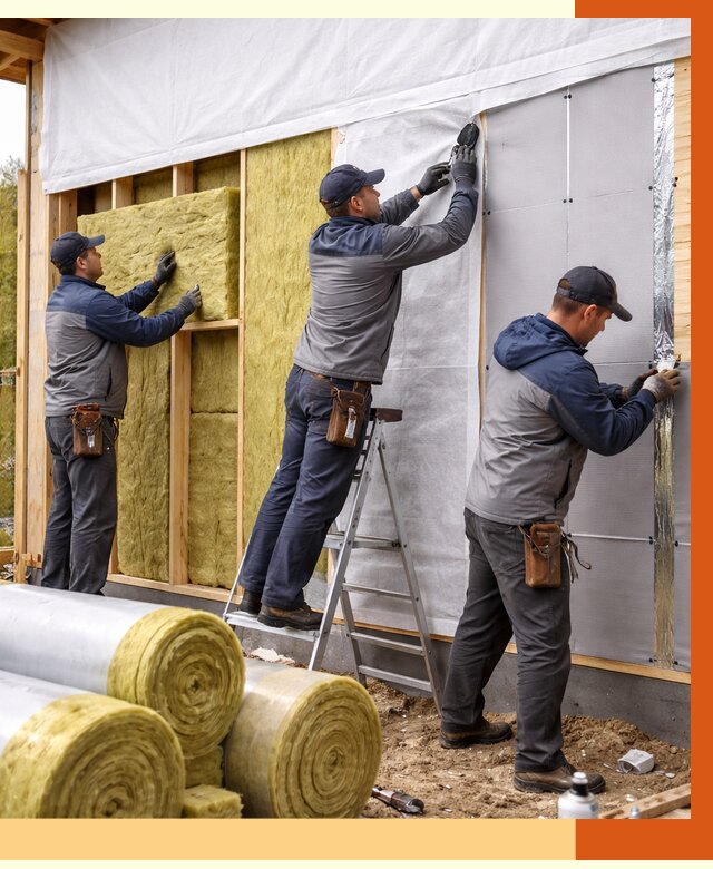 Утепление каркасного дома в Борзе от 4326 руб./м2 — профессионально | ТепломастерБря