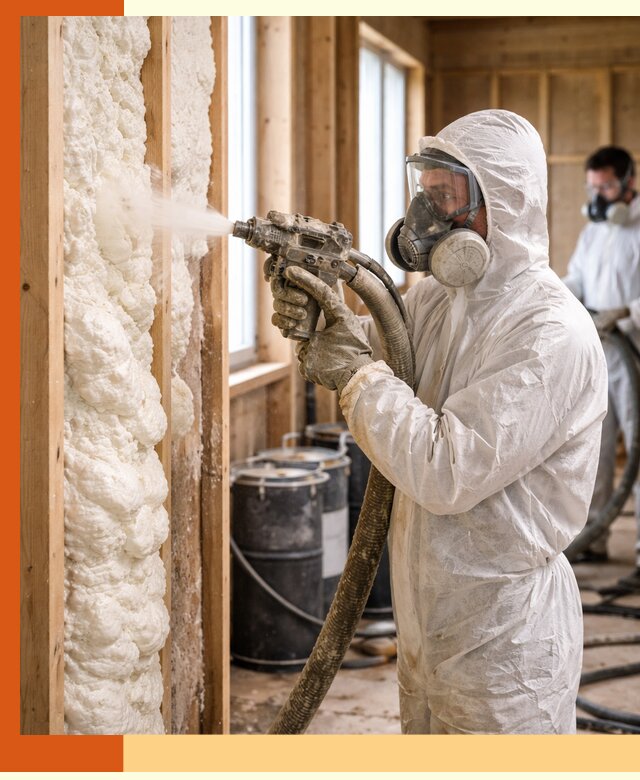 Утепление каркасного дома пенополиуретаном в Борзе