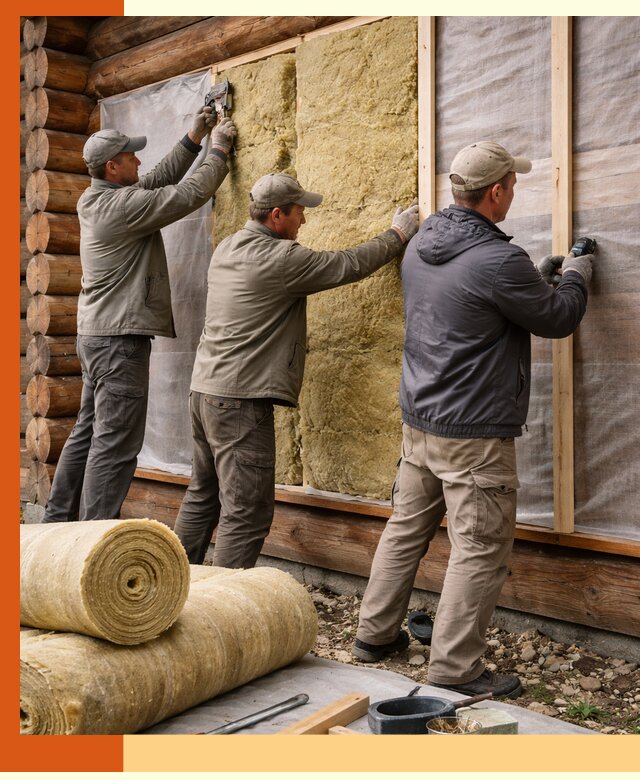 Утепление деревянного дома в Борзе эффективными технологиями