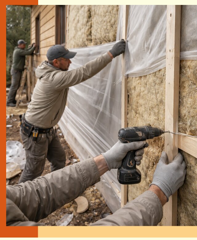 Утепление дома из бруса в Борзе качественно и долговечно