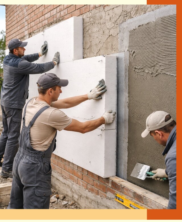 Утепление кирпичного дома в Борзе от 4326 руб. под ключ | ТепломастерБря