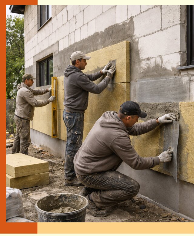 Утепление дома из газобетона в Борзе качественно и долговечно
