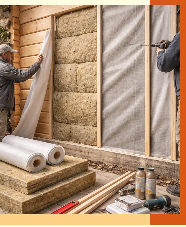 Утепление дома из минибруса в Борзе от 4635 руб/м2 — заказать профессионально | ТепломастерБря