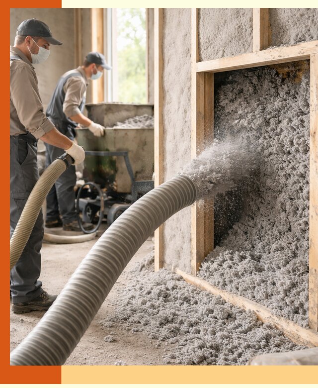 Утепление коттеджа эковатой в Борзе с гарантией качества