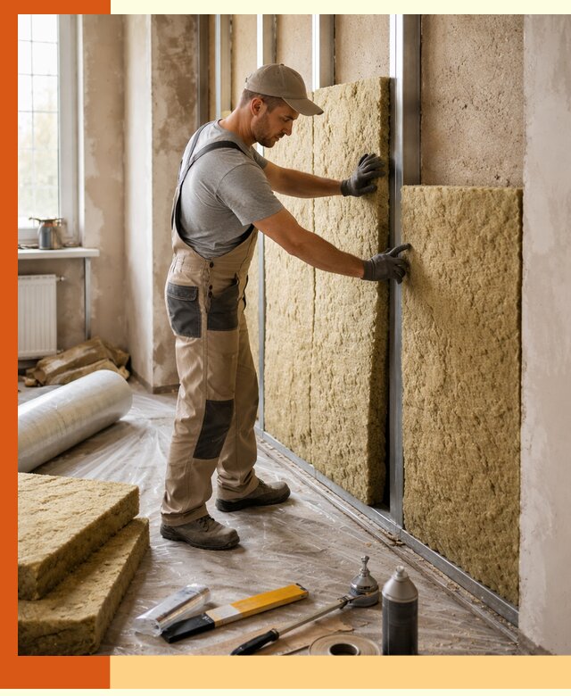 Утепление квартиры в Борзе — комплексная теплоизоляция стен и полов