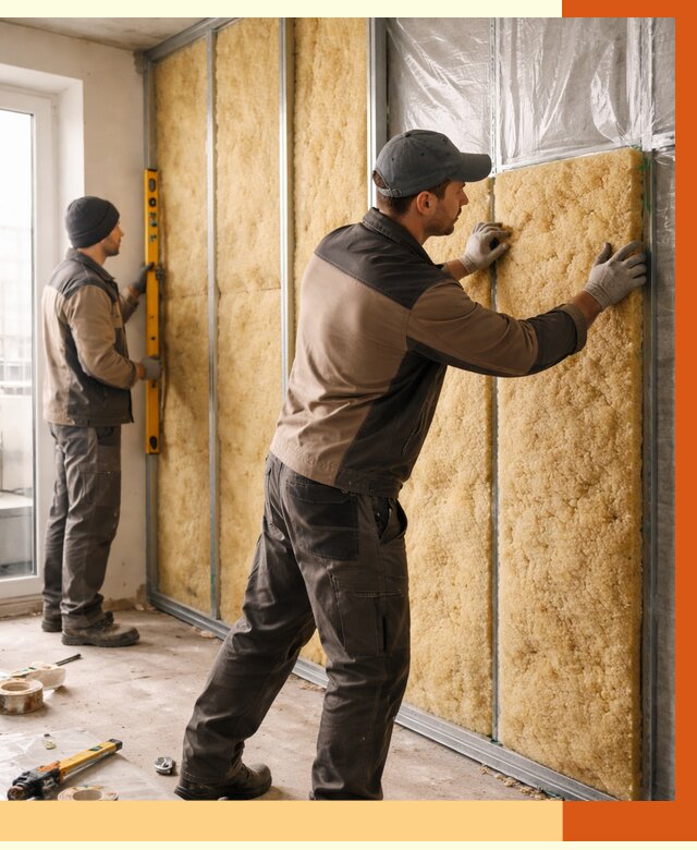 Утепление квартиры изнутри в Борзе от 4481 руб. за м2 | Проф. работы ТепломастерБря