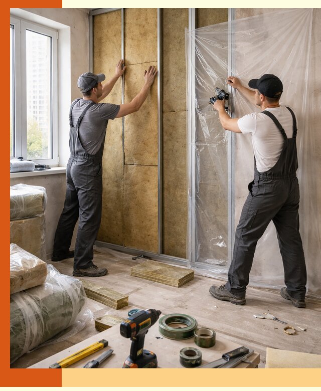 Утепление квартиры изнутри профессионально в Борзе