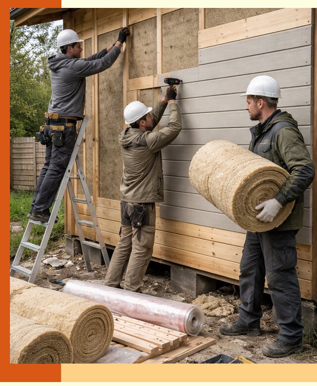 Утепление бани снаружи в Борзе профессионально и надежно