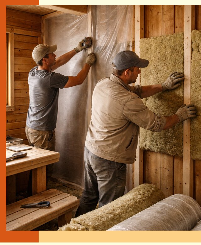 Утепление бани изнутри в Борзе качественно и недорого