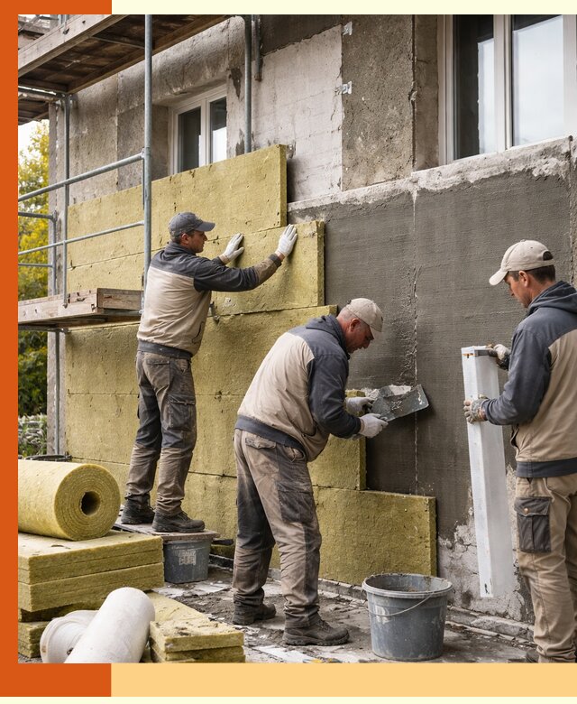 Утепление фасада зданий и домов в Борзе