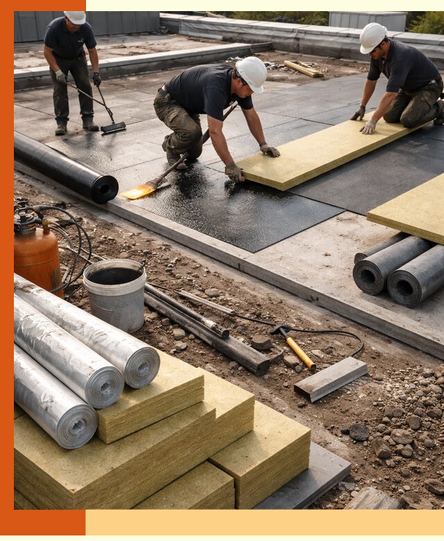 Утепление плоской крыши в Борзе — надежная теплоизоляция и герметизация