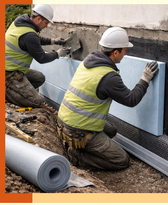 Утепление фундамента снаружи в Борзе — профессиональная теплоизоляция