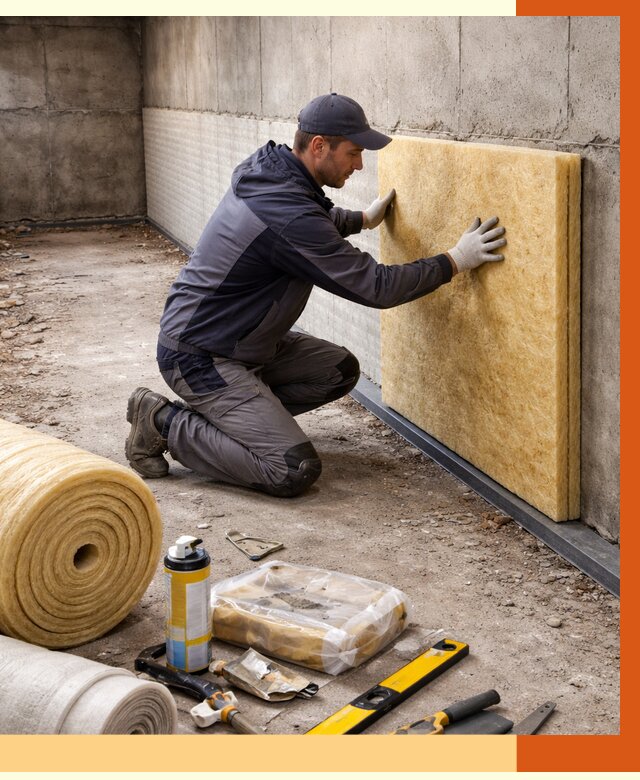 Утепление фундамента изнутри в Борзе от 4326 руб./м2 — работы под ключ | ТепломастерБря