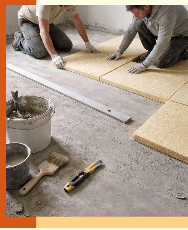 Утепление бетонного пола в Борзе профессионально и недорого