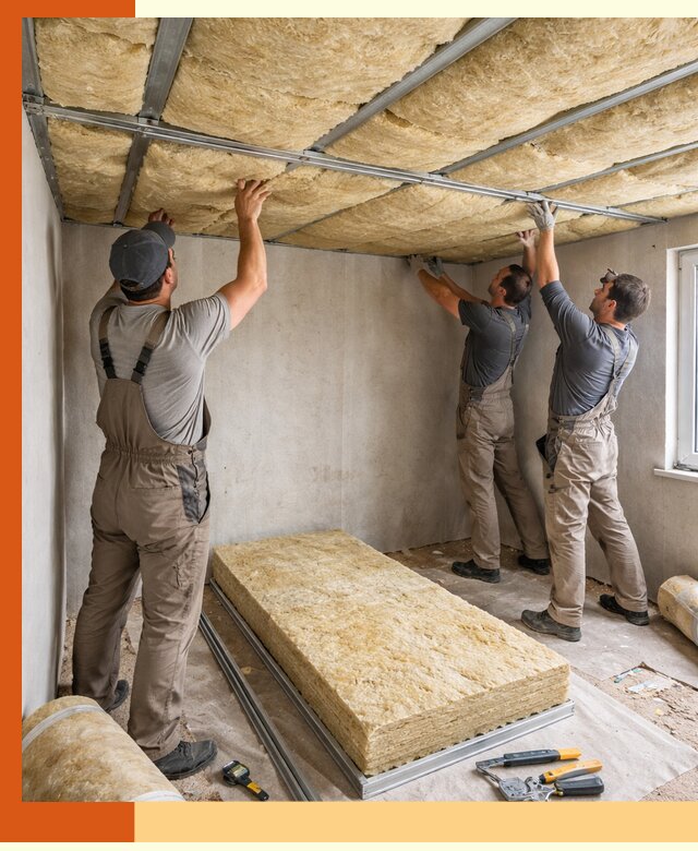 Утепление потолка в Борзе — тепло и без сквозняков