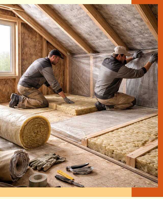 Утепление чердака в Борзе от 7726 руб/м² — теплоизоляция и комплексное утепление под ключ | ТепломастерБря