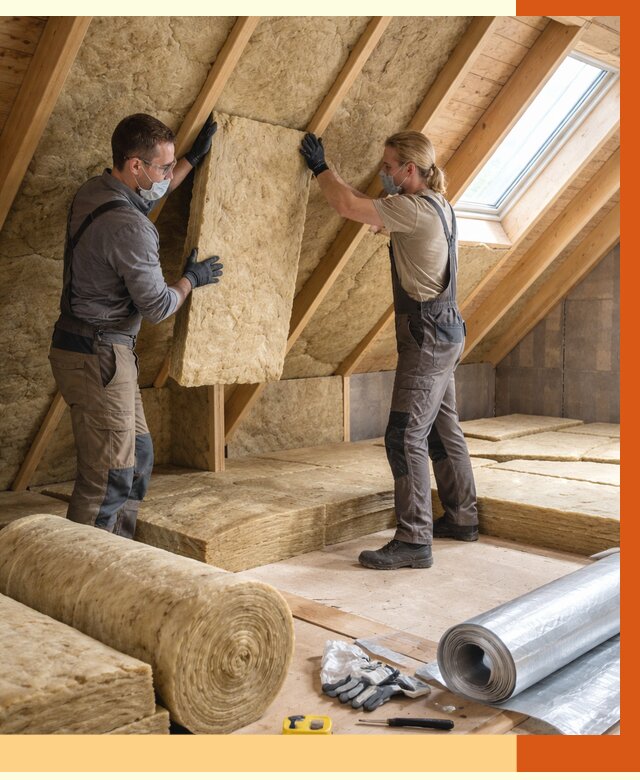 Утепление мансарды минватой в Борзе от 4326 руб./м2 — монтаж и пароизоляция | ТепломастерБря