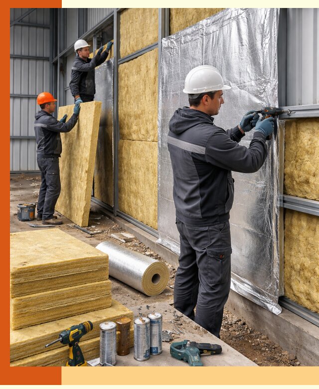 Утепление металлического ангара профессионально в Борзе