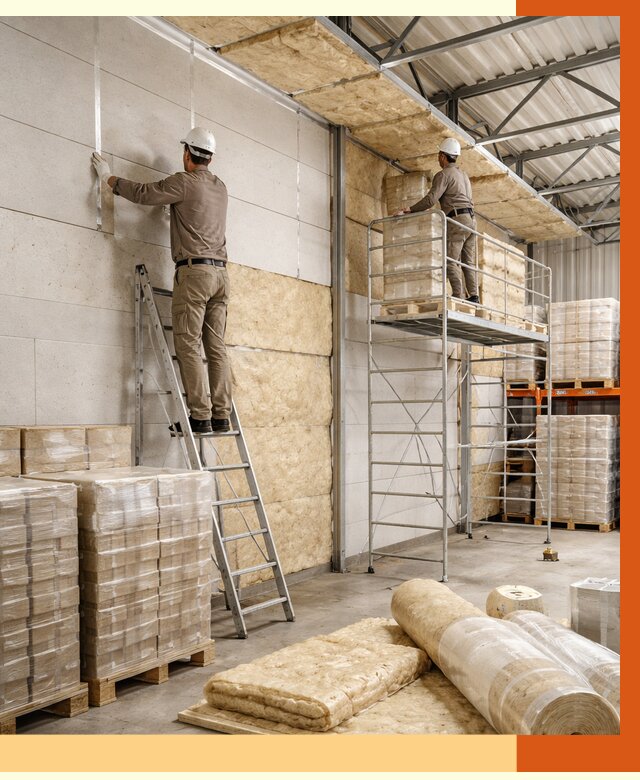 Утепление склада готовой продукции в Борзе от 2009 руб./м2 — комплексно | ТепломастерБря