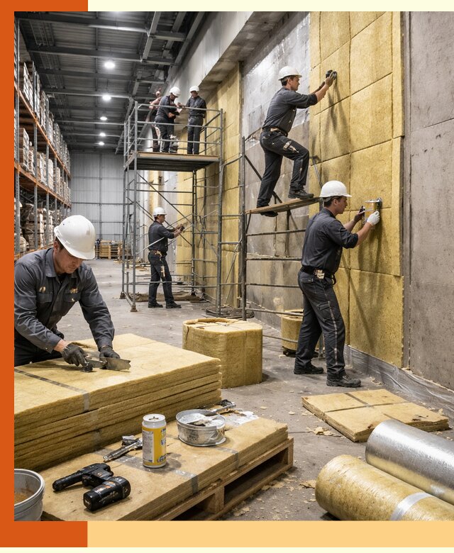 Утепление логистического центра в Борзе качественно и экономично