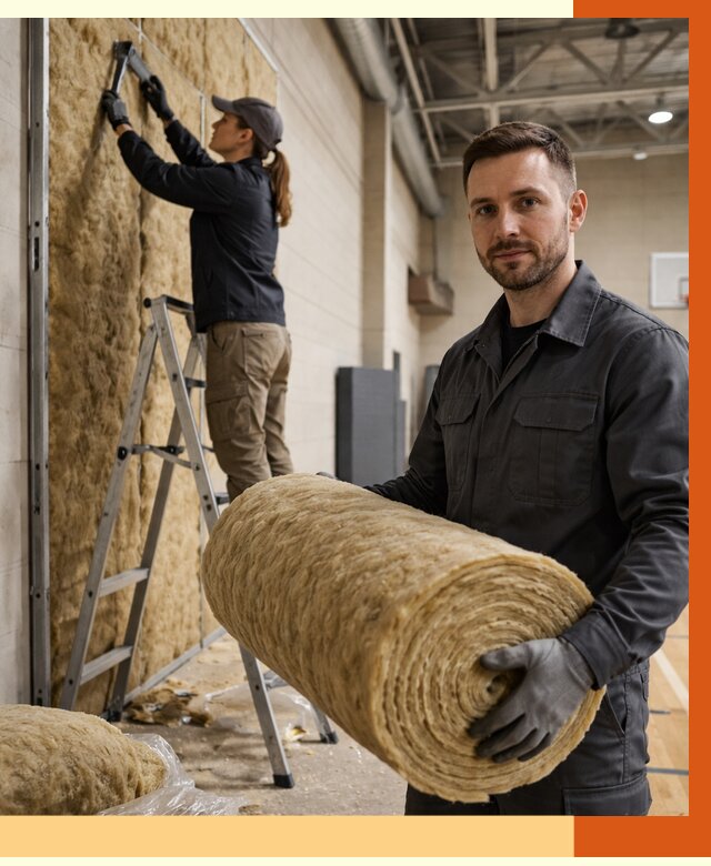 Утепление спортзала в Борзе от 7726 руб/м2 — комплексное утепление под ключ | ТепломастерБря