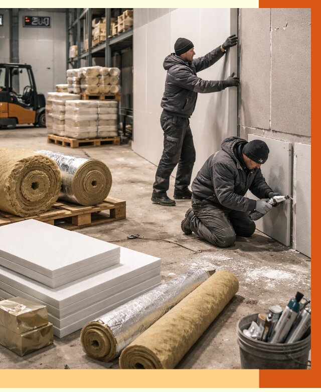 Утепление холодного склада в Борзе от 8756 руб/м2 — комплексное под ключ | ТепломастерБря