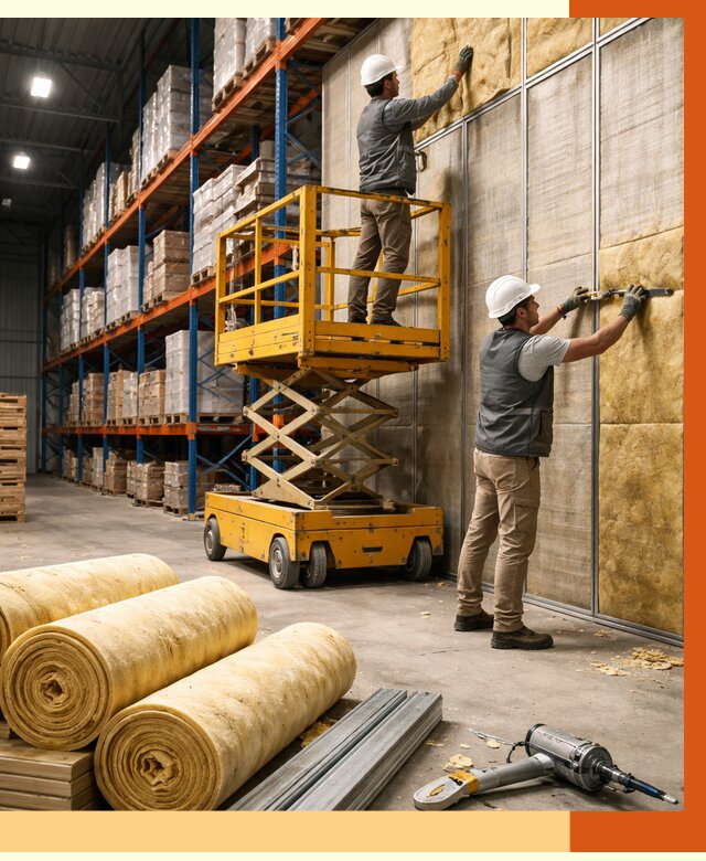 Утепление торгового склада в Борзе от 3296 руб/м2 — комплексно и под ключ | ТепломастерБря