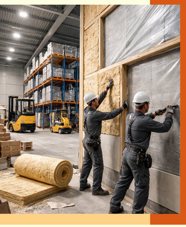 Утепление склада с техникой в Борзе от 4326 руб./м2 — комплексно под ключ | ТепломастерБря