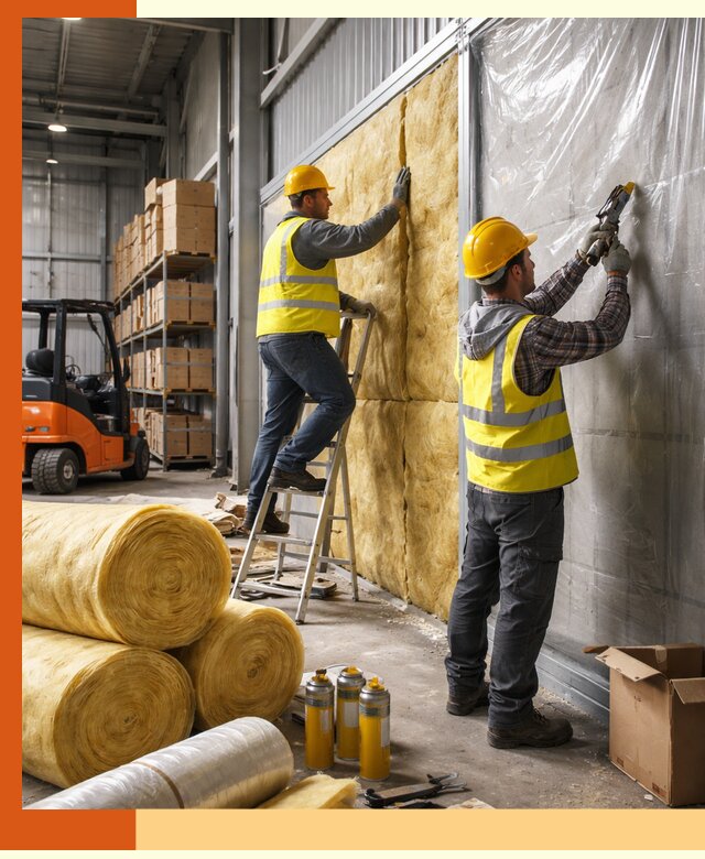 Утепление склада с техникой в Борзе под ключ