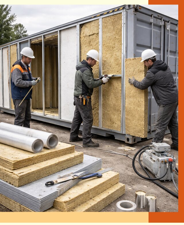 Утепление морского контейнера в Борзе от 3863 руб. под ключ | ТепломастерБря