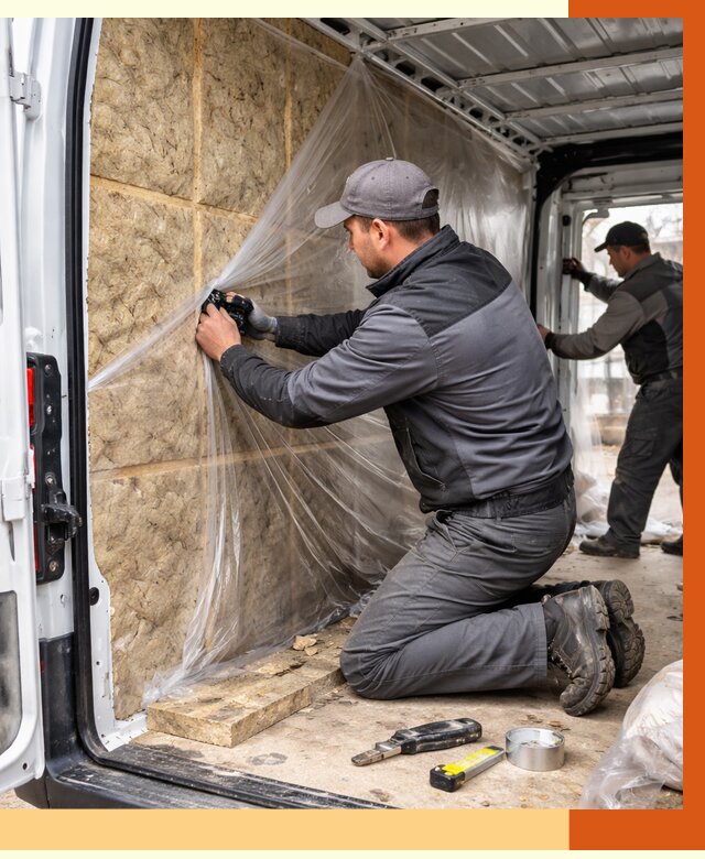 Утепление фургона в Борзе от 16997 руб/м2 — утепление фургона ППУ и кузова | ТепломастерБря