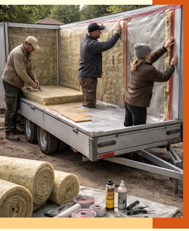 Утепление прицепа в Борзе под ключ от 12876 руб. — комплекс от ТепломастерБря