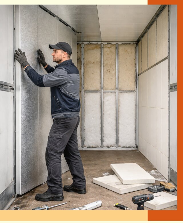 Утепление холодильного кузова в Борзе от 13906 руб. под ключ | ТепломастерБря