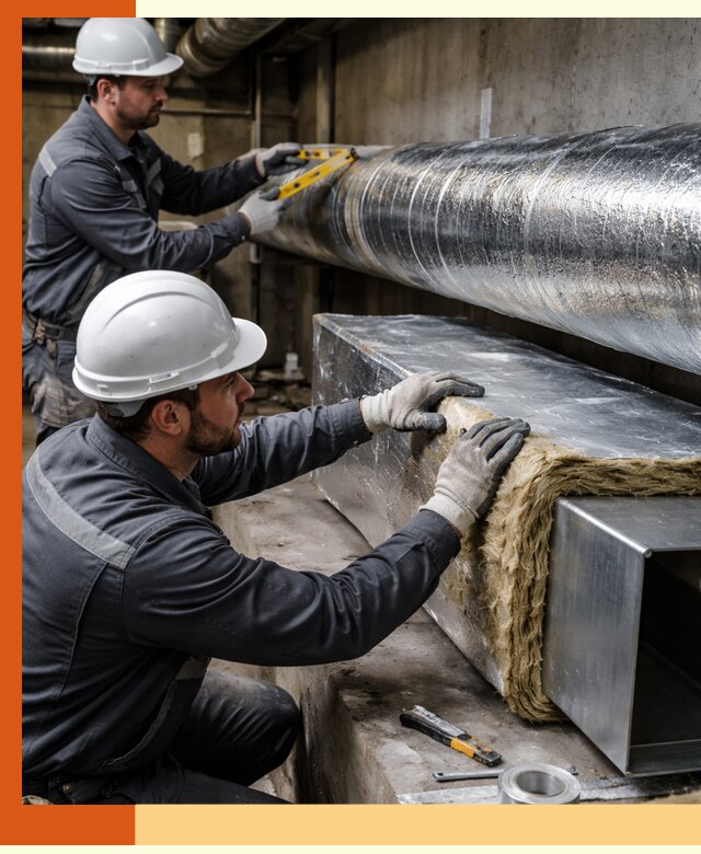 Профессиональное утепление воздуховодов и теплоизоляция в Борзе