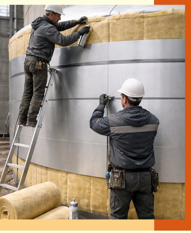 Утепление цистерны в Борзе пенополиуретаном от 14936 руб. под ключ | ТепломастерБря