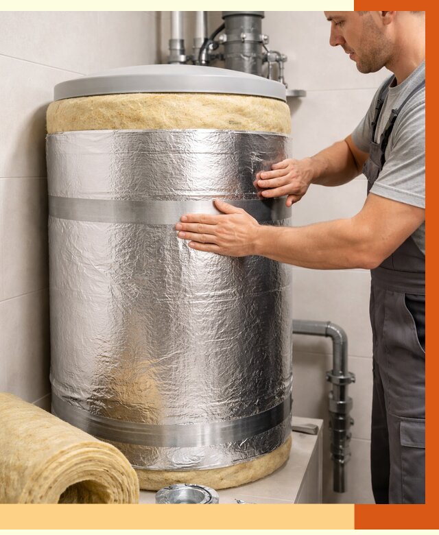 Утепление бойлера в Борзе от 4635 руб. под ключ | Утепление ППУ | ТепломастерБря