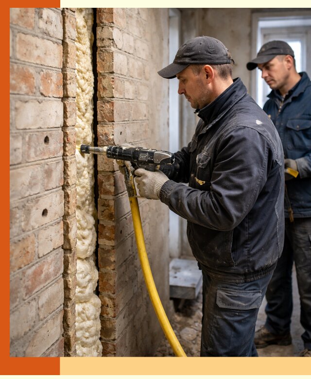 Межстеновое утепление пенополиуретаном в Борзе