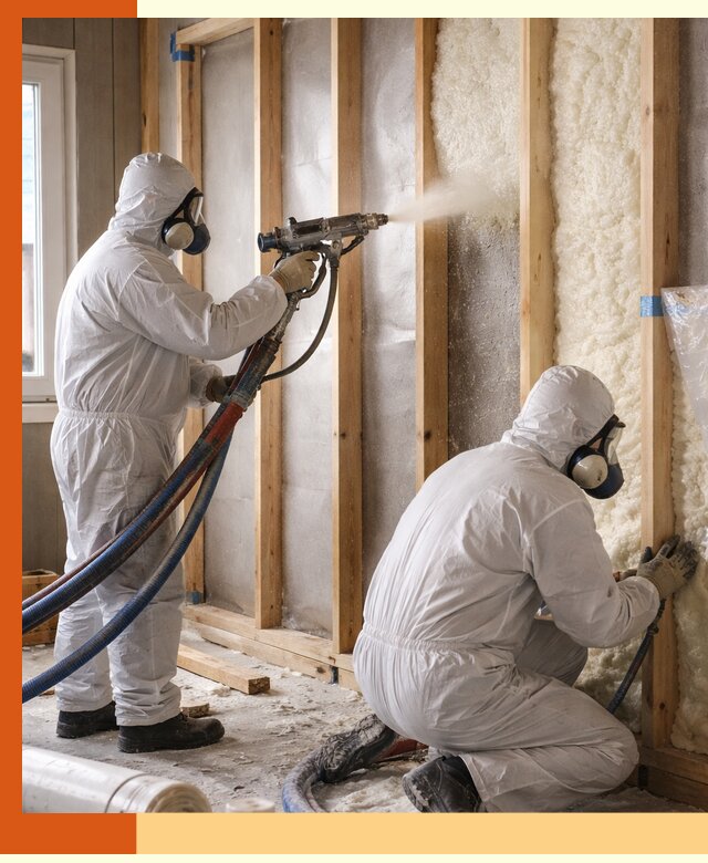 Утепление каркасной стены ППУ в Борзе для домов и коттеджей