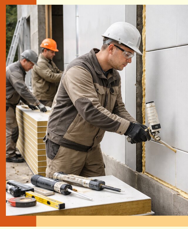 Утепление сэндвич-панелей пенополиуретаном в Борзе
