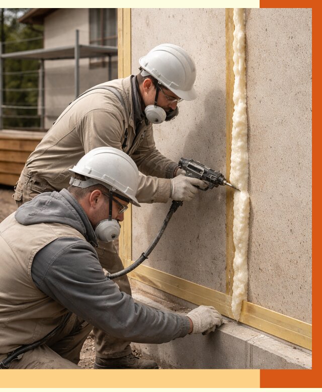 Утепление сип панелей ППУ в Борзе от 4944 руб. под ключ | ТепломастерБря