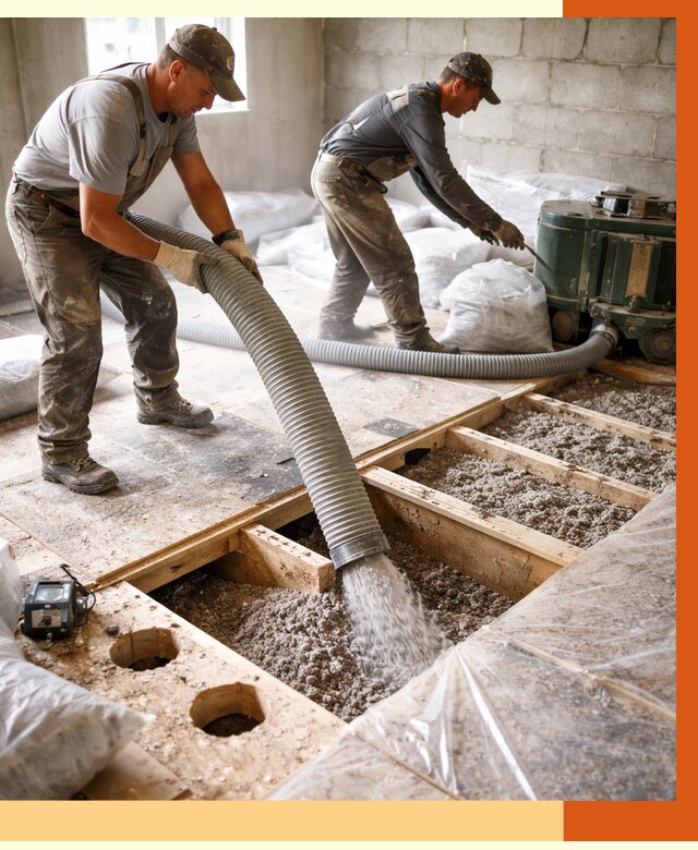 Заполнение пустот перекрытий в Борзе от 4635 руб. под ключ | ТепломастерБря