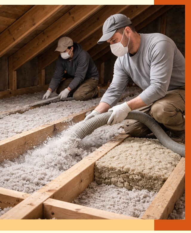 Заполнение полостей чердачного перекрытия в Борзе от 4635 руб. | ТепломастерБря