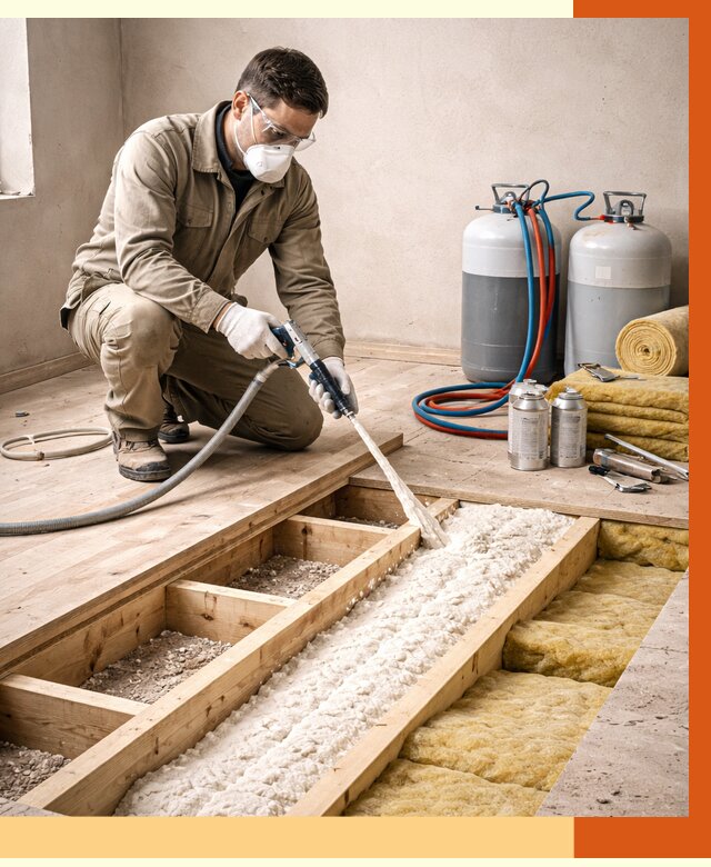 Заполнение полостей межэтажного перекрытия в Борзе от 4326 руб. | ТепломастерБря