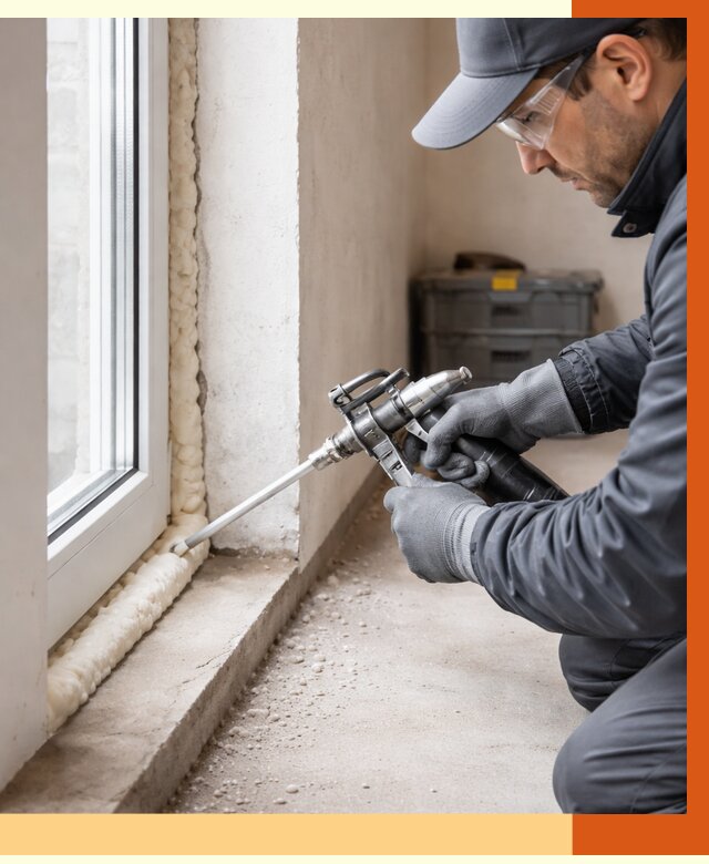 Герметизация стыков ППУ в Борзе от 1700 руб. за м2 — утепление примыканий под ключ | ТепломастерБря