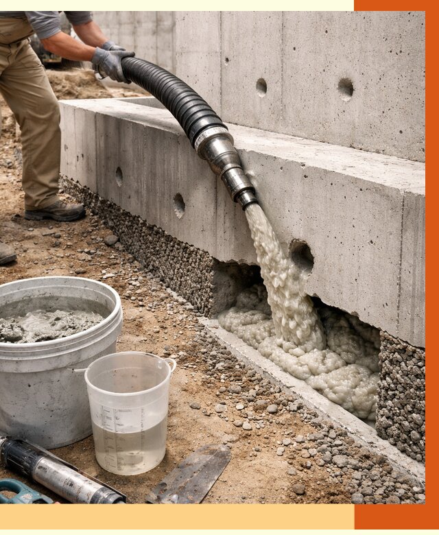 Заполнение полостей фундамента в Борзе от 7005 руб. под ключ | ТепломастерБря