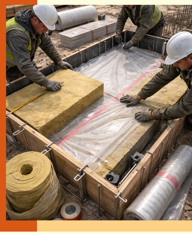 Теплоизоляция опалубки для строительства в Борзе