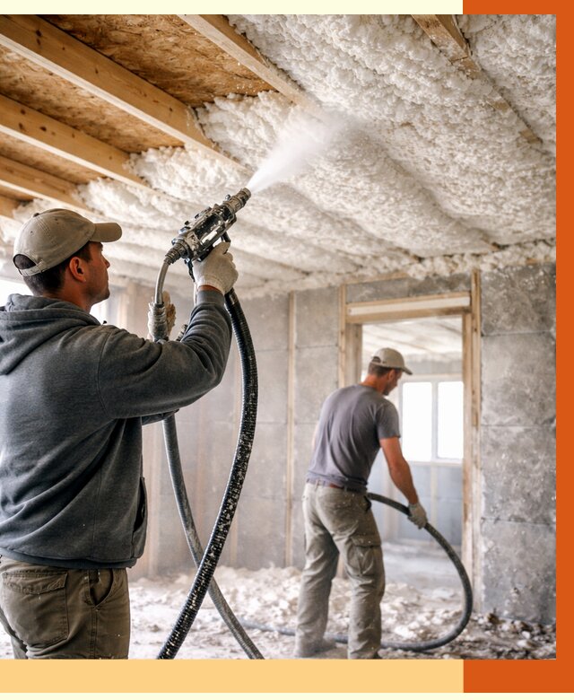 Утепление пеноизолом в Борзе от 1648 руб./м2 под ключ | ТепломастерБря